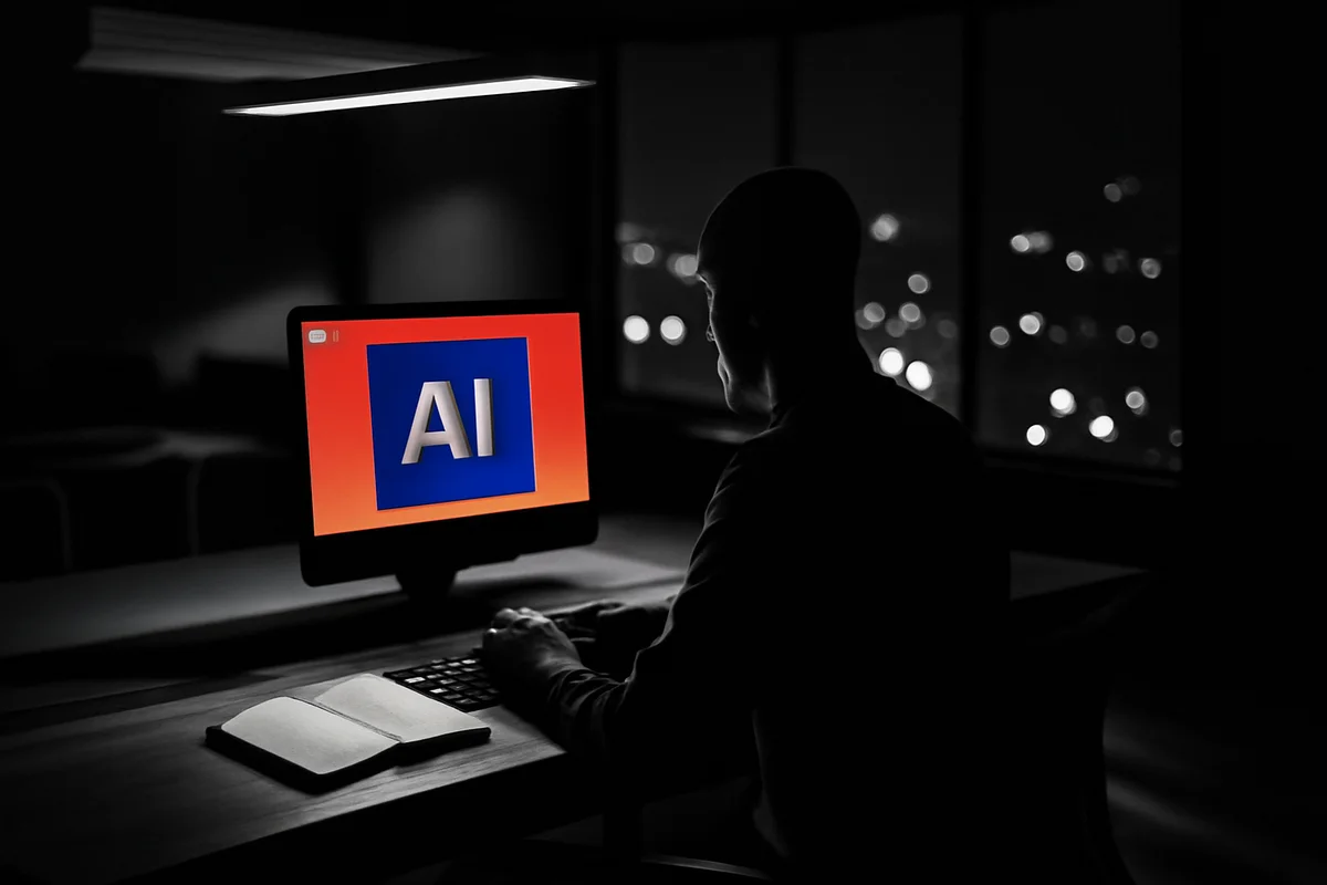 Imagem editorial: Quando o governo cria portal de IA para trabalhadores, a pergunta certa não é 'vou perder o emprego?'